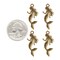Green Enamel on Gold Mermaid Charms - Set of Four - XXX - ZG-C65